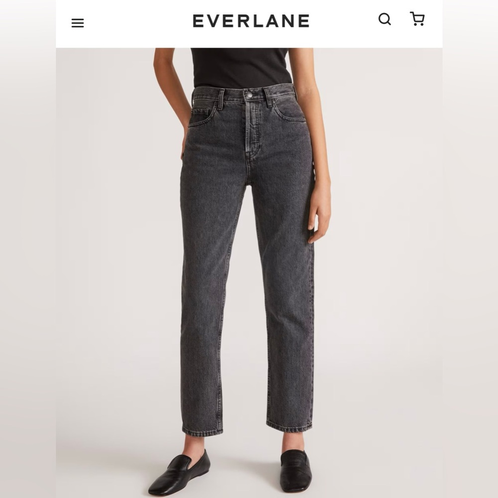Everlane - The ’90s Cheeky® Jean (28.5" Regular) - Washed Black